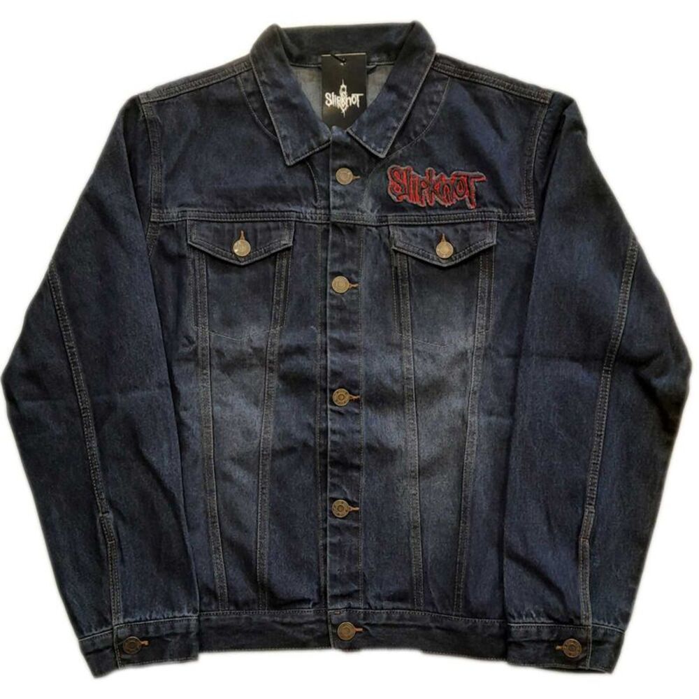 Slipknot Unisex Adult Tribal Logo Denim Jacket / Denim Blue